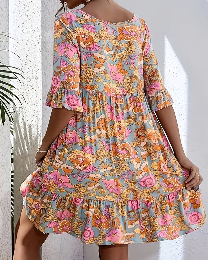 Bohemian Floral Dress