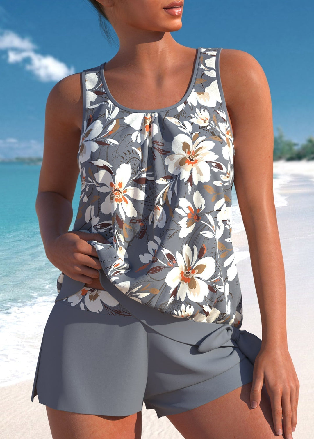 Elsie - Elegant High Waist Tankini