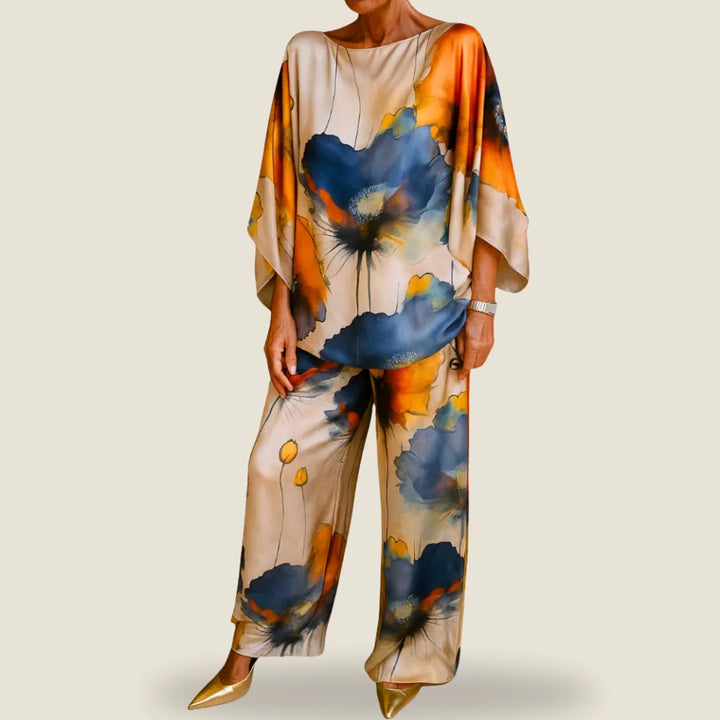 Maelora | Satin Two-Piece Women's Set