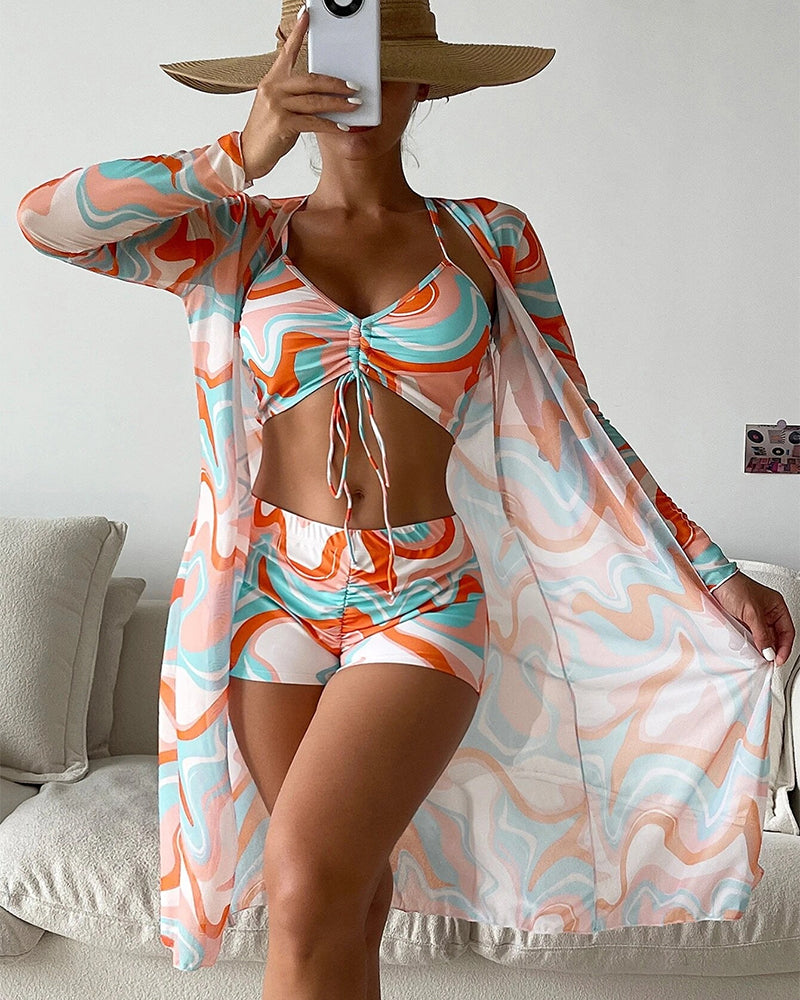 Glenda – Retro Wave Swim Set